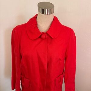 J. Crew Coral Red Women's Cropped Jacket